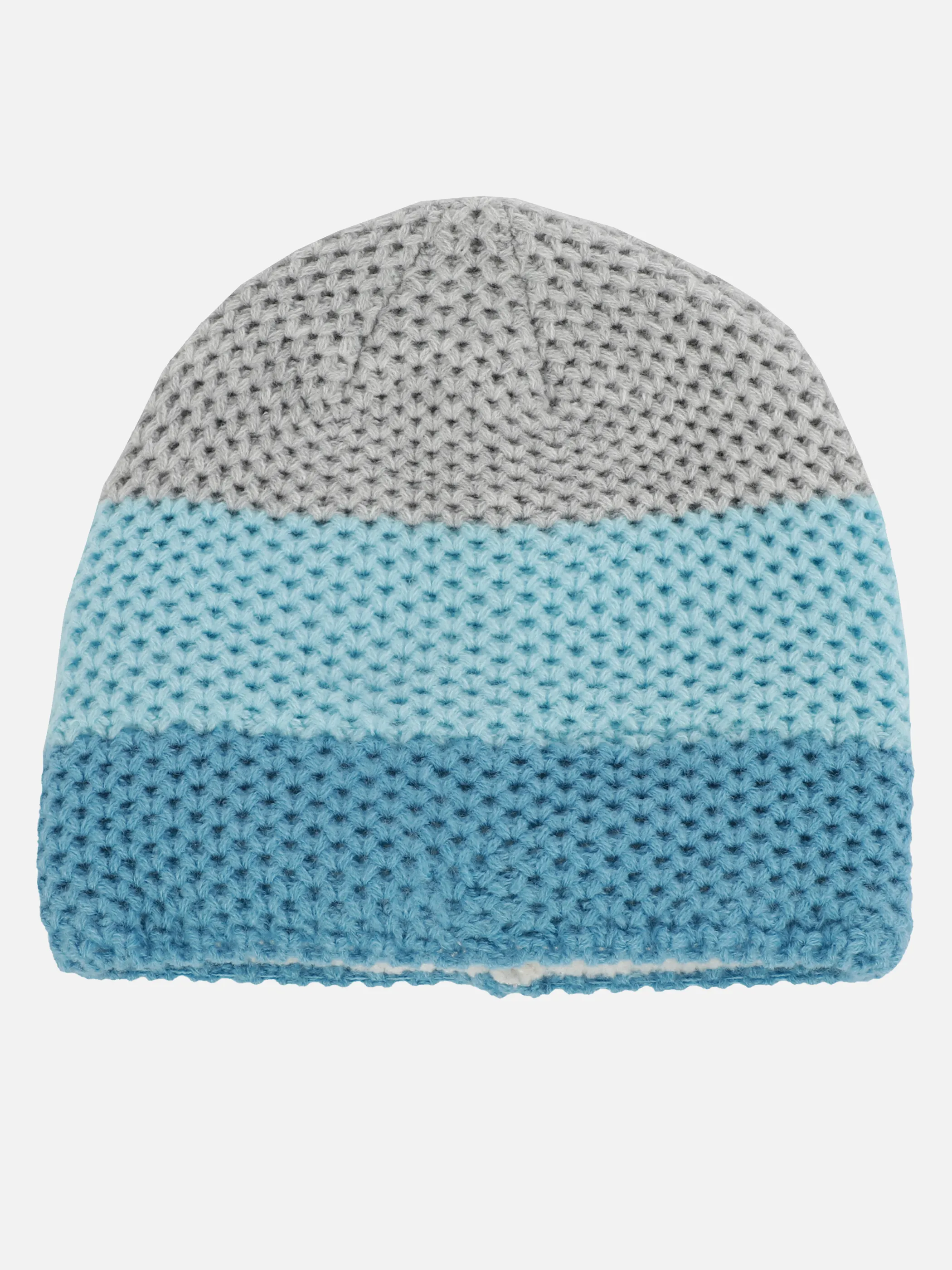 Grinario Sports KM-Beanie gefüttert, m. Blockstreifen Blau 899574 BL/OFFW/GR 1